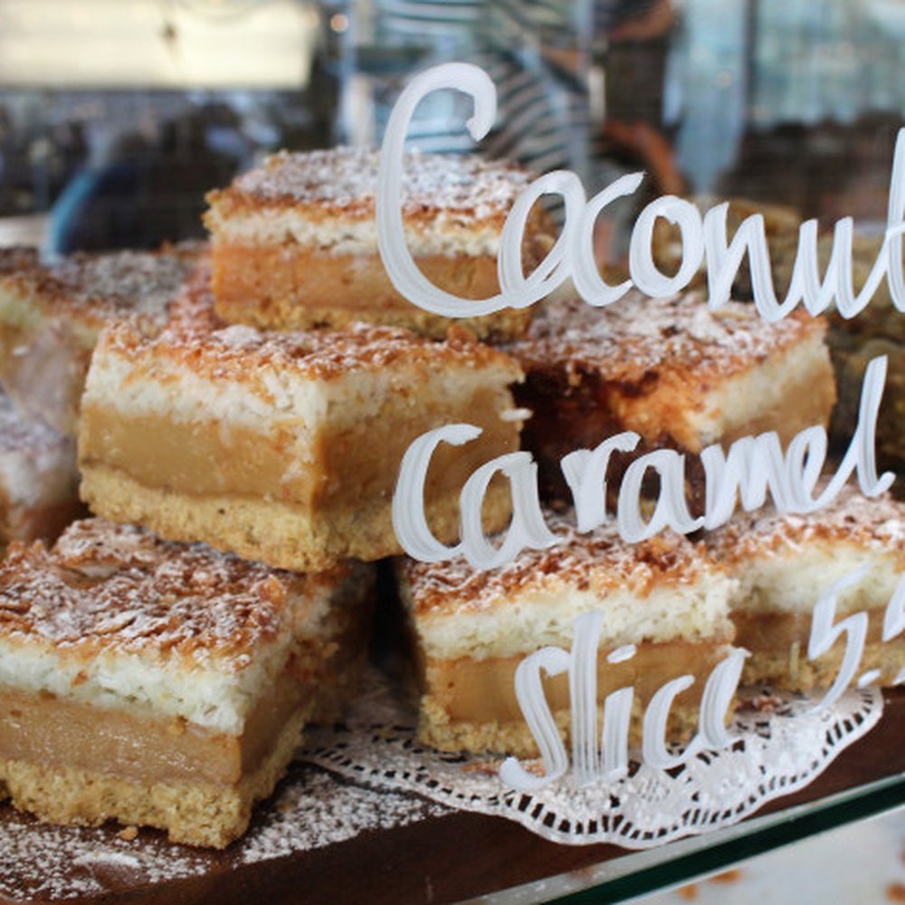 Winona Forever - Coconut Caramel Slice (melt in your mouth) - Coffee & Tea Near Me - Auckland, AUK