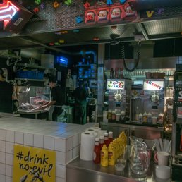 The cooking area . . .