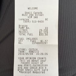 Shell Canada - Just $1.129!