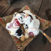 Photo of The Inn of the Patriots - Grover, NC, United States. Berry trifle.