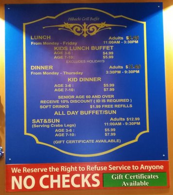 Menu photo 3 Hibachi Grill Super Buffet Mesa, AZ