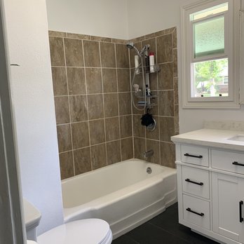 The Alpha Reglazing - Before picture of shower and tub - Refinishing Services Near Me The Alpha Reglazing - Before picture of shower and tub - Refinishing Services Near Me