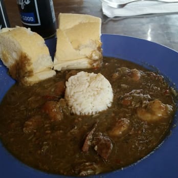 Peck's Seafood Restaurant - Seafood gumbo bowls with bread - Cajun/Creole Near Me - Slidell, Louisiana Peck's Seafood Restaurant - Seafood gumbo bowls with bread - Cajun/Creole Near Me - Slidell, Louisiana