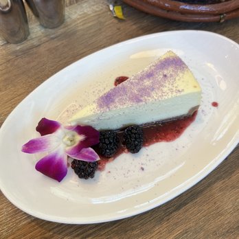 Fogg Cafe - Lavender and vanilla blackberry cheesecake - Coffee & Tea Near Me - Naples, Florida