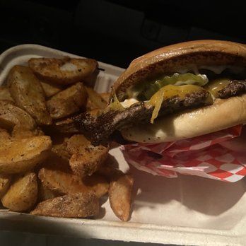 Mikey's Burger Bar - Smashburger (with cheese) Seasoned Fries - Burgers Near Me - west covina, California Mikey's Burger Bar - Smashburger (with cheese) Seasoned Fries - Burgers Near Me - west covina, California