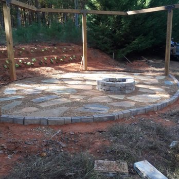 Greenman Land Management - a patio being built - Landscaping Near Me Greenman Land Management - a patio being built - Landscaping Near Me