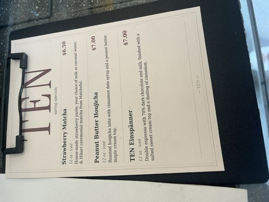 Menu photo 4 Ten Salt Lake City, UT