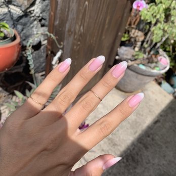 Nails Max - Gel manicure with French ombré - Nail Salons Near Me - Wahiawa, Hawaii