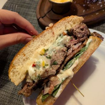 Fogo de Chão - Insane cross section -- patty was super juicy - Steakhouses Near Me - Brooklyn, New York