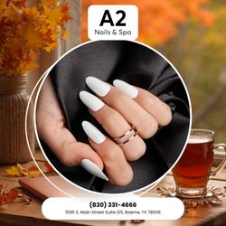 A2 Nails & Spa - Who says you can't feel glamorous in sweater weather?  Beautiful nails make every outfit better! Stop by our salon and shine! Schedule you