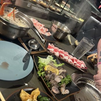 Seapot - Octopus, shaved ribeye, beef toro, pork belly... YUM - Hot Pot Near Me - Plano, Texas Seapot - Octopus, shaved ribeye, beef toro, pork belly... YUM - Hot Pot Near Me - Plano, Texas