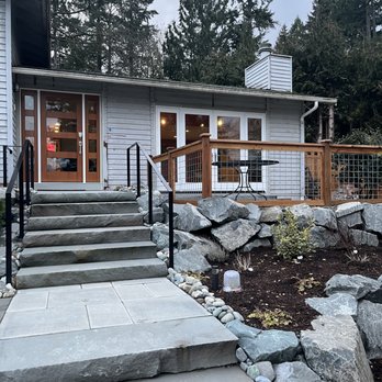Classic Landscaping - New front-door and French doors to match the beautify entrance way and front-patio that Classic built. - Landscaping Near Me - Kirkland, Washington