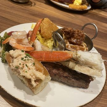 AYCE - Lobster roll, crab legs, steak, chicken and waffles, shrimp cocktail, hash brown, brussel sprouts. - Buffets Near Me - Las Vegas, Nevada