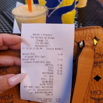 Wetzel's Pretzels - Pretzels Near Me - Orange, California