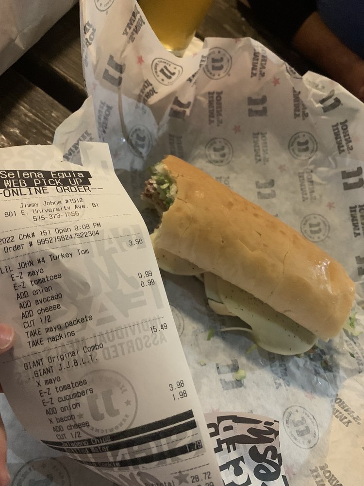 Food from Jimmy John's