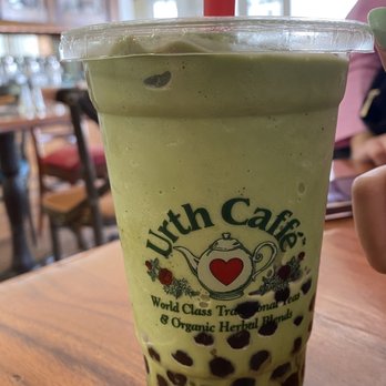 Urth Caffe - Add Boba Tapioca Pearls To any Blended Drink, Organic Green Tea Boba - Coffee & Tea Near Me - Laguna Beach, California