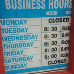 Manuela's - I couldn't see her hours listed anywhere, so I snapped this photo at the shop.