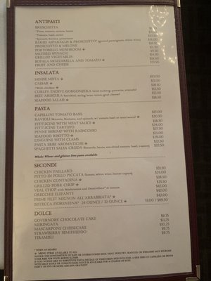 Menu photo 2 Franco's Italian Caffe Scottsdale, AZ