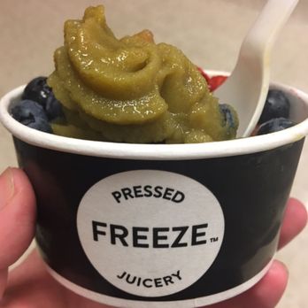 Pressed Juicery - Greens Freeze with strawberries, raspberries, & blueberries. - Ice Cream & Frozen Yogurt Near Me - Seattle, Washington Pressed Juicery - Greens Freeze with strawberries, raspberries, & blueberries. - Ice Cream & Frozen Yogurt Near Me - Seattle, Washington