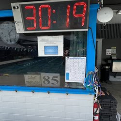 Time clock for those doing lap swim
