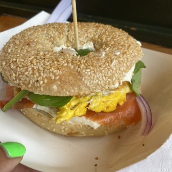 Bagelbop - The lox with egg - Bagels Near Me - Seattle, Washington