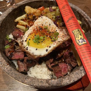 The Corner Office Restaurant + Martini Bar - Bibimbap Rice Bowl* - New American Near Me - Denver, Colorado The Corner Office Restaurant + Martini Bar - Bibimbap Rice Bowl* - New American Near Me - Denver, Colorado