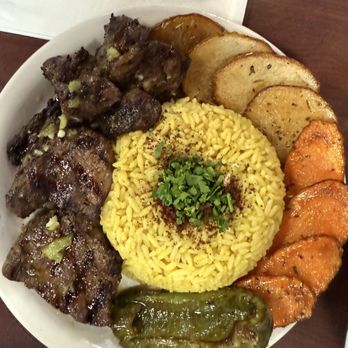 King O Falafel - Shush ka bab platter - Mediterranean Near Me - Kissimmee, Florida King O Falafel - Shush ka bab platter - Mediterranean Near Me - Kissimmee, Florida