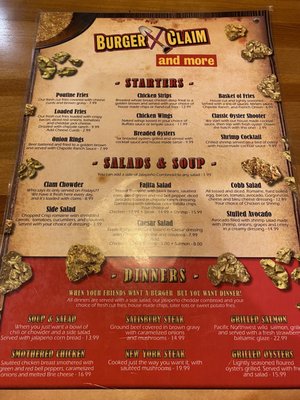 Menu photo 6 Burger Claim and more Belfair, WA Menu photo 6 Burger Claim and more Belfair, WA
