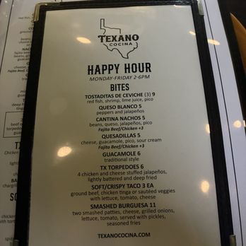 Texano Cocina - Happy hour menu 2 - Tex-Mex Near Me - Dallas, Texas Texano Cocina - Happy hour menu 2 - Tex-Mex Near Me - Dallas, Texas