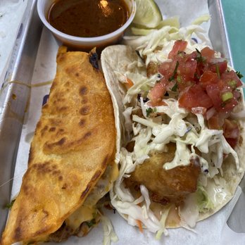 Cucho’s Taco Grille - Quesabirria and a fish taco - yummmm - Mexican Near Me - Greenville, South Carolina