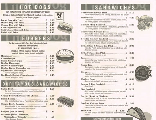 Menu photo 2 The Lucky Dog Broadview, IL
