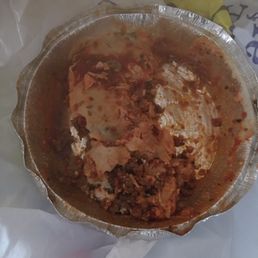 Lasagna and piece of. bread given for $15.99