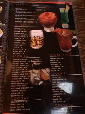 Menu photo 3 La Cabaña Sinaloense Pharr, TX
