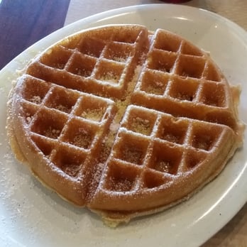 Frank's Grill - Belgium waffle with powdered sugar.....not bad! - Diners Near Me - Houston, Texas Frank's Grill - Belgium waffle with powdered sugar.....not bad! - Diners Near Me - Houston, Texas