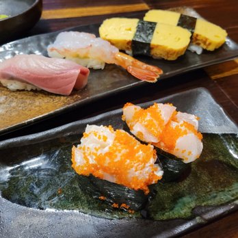 Sushi ii - Hamachi, ama ebi, 2x tamago, 2x scallop mayo - Japanese Near Me - Honolulu, Hawaii Sushi ii - Hamachi, ama ebi, 2x tamago, 2x scallop mayo - Japanese Near Me - Honolulu, Hawaii