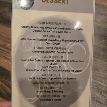 Due 360 - Dessert menu - Tapas/Small Plates Near Me - Summit, New Jersey