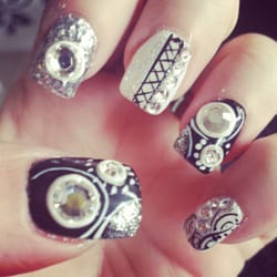 Fusion Nails - These are the nails I had last time I was here. Back for Christmas Nails :-)