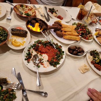 Carousel Restaurant - A variety is dishes before the main course - Middle Eastern Near Me - Glendale, California