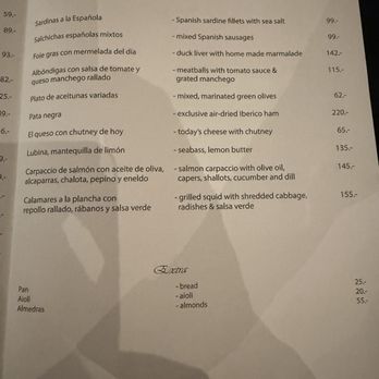 La Roche - English Menu - Spanish Near Me - Malmö, Alberta