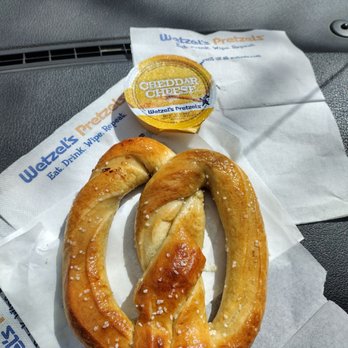 Wetzel's Pretzels - Classic Wetzel Pretzel w/ Cheddar Cheese - Pretzels Near Me - Reno, Nevada Wetzel's Pretzels - Classic Wetzel Pretzel w/ Cheddar Cheese - Pretzels Near Me - Reno, Nevada