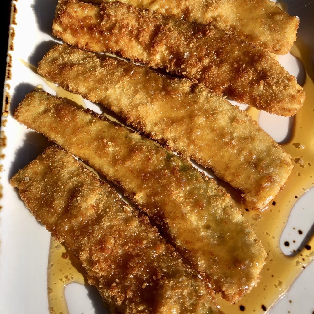 Casa Córdoba - Fried eggplant with honey appetizer. - Spanish Near Me - Montrose, California Casa Córdoba - Fried eggplant with honey appetizer. - Spanish Near Me - Montrose, California