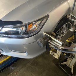 Car was bumped by rear car and came off the track. Causing damage to front bumper, front fender, and rear bumper . Modwash Sicklerville, NJ Car was bumped by rear car and came off the track. Causing damage to front bumper, front fender, and rear bumper . Modwash Sicklerville, NJ