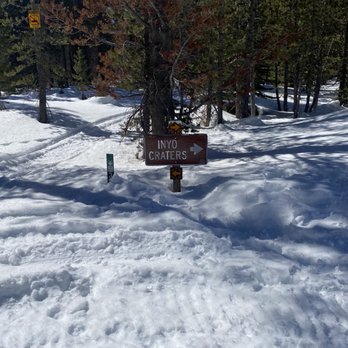 Inyo Craters - Second sign to follow to the craters - Hiking Near Me