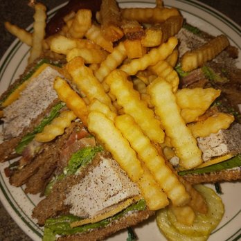 Village Square Cafe - Triple Decker Club with Fries - Breakfast & Brunch Near Me - Redmond, Washington Village Square Cafe - Triple Decker Club with Fries - Breakfast & Brunch Near Me - Redmond, Washington