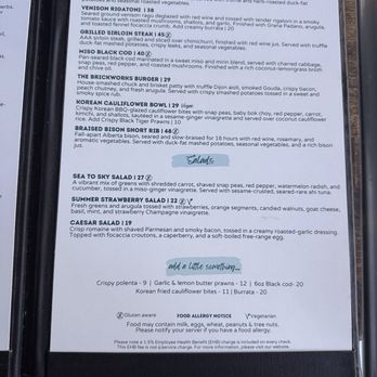 The Brickworks - Menu - Cocktail Bars Near Me - Whistler, British Columbia The Brickworks - Menu - Cocktail Bars Near Me - Whistler, British Columbia