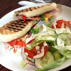 Cafe Blanco - One of our panini's with side salad.