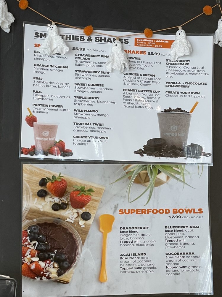 ORANGE LEAF FROZEN YOGURT Updated September 2024 11 Photos 300 Washington St, Columbus