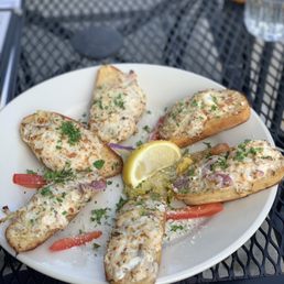 Crab and Artichoke Bruschetta