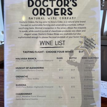Fermentation House - Wine list - Breweries Near Me - Santa Paula, California