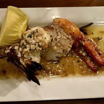 Brass Ram - The Big Kebab - succulent lobster, scallop, king crab, & shrimp! (01/13/23) - New American Near Me - Dallas, Texas Brass Ram - The Big Kebab - succulent lobster, scallop, king crab, & shrimp! (01/13/23) - New American Near Me - Dallas, Texas